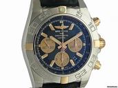 Breitling Chronomat B01 Stahl/Rosegold Krokoarmband 44mm