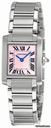 Cartier Tank Francaise Steel Pink Mother-of-Pearl Ladies Watch W51028Q3