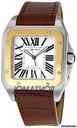 Cartier Santos 18kt Yellow Gold and Steel Automatic Mens Watch W20072X7