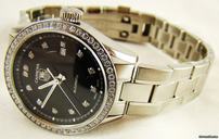 TAG Heuer CARRERA LADIES AUTOMATIC DIAMOND BLACK WATCH