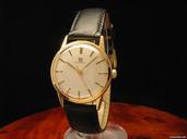 Omega Gold Mantel Edelstahl Handaufzug Herrenuhr