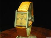 Cartier Tank Edelstahl Damenuhr/ Besonderes Zifferblatt