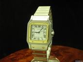 Cartier Santos 18kt Gold / Edelstahl Automatic Herrenuhr Inkl. Box