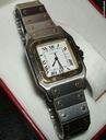 Cartier SANTOS Herren Men Automatik 18K Gold Edelstahl mit Box