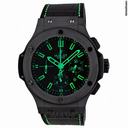 Hublot All Black and Green Carat Mens Watch 301CI1190GRABG11
