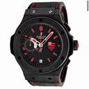 Hublot Flamengo Bang Black Rubber Gummy Alligator Mens Watch 318.CI.1123.GR.FLM11