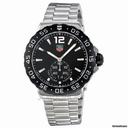 TAG Heuer Formula 1 Grande Date Black Dial Stainless Steel Mens Watch WAU1110.BA0858