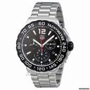 TAG Heuer Formula 1 Chronograph Black Dial Stainless Steel Mens Watch CAU1110.BA0858