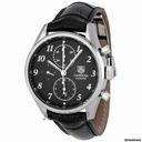TAG Heuer Carrera Automatic Chronograph Black Alligator Leather Mens Watch CAS2110.FC6266