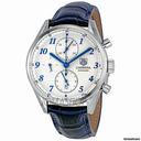 TAG Heuer Carrera Heritage Chronograph Automatic Blue Alligator Leather Mens Watch CAS2111.FC6292