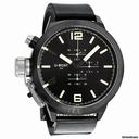 U-Boat Black Dial Rubber Stainless Steel Mens Watch 1022