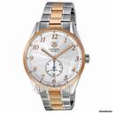 TAG Heuer Carrera Heritage Silver Dial Automatic Steel and 18kt Rose Gold Mens Watch WAS2151.BD0734