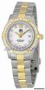 TAG Heuer Aquaracer Diamond Set Bi-Metal Bracelet Ladies Watch WAF1450.BB0825