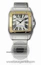 Cartier Santos 100 18kt Yellow Gold and Stainless Steel Mens Watch W200728G