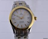 Omega Seamaster 120M SS/18K Yellow Gold 34.8MM White Dial