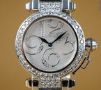 Cartier Pasha whitegold pave diamonds Wei gold