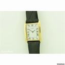 Patek Philippe 18ct gold manual wind on leather strap