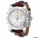 Breitling Chronomat 41 Automatic Chronograph Silver Dial Mens Watch AB014012-G711BRCT