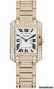 Cartier Tank Anglaise Pink Gold With Diamonds