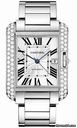 Cartier Tank Anglaise White Gold With Diamonds