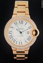 Cartier Rose Gold Ballon Bleu Automatic Diamond Watch