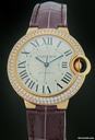 Cartier Rose Gold Ballon Bleu Diamond Strap Watch WE902036