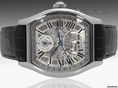 Cartier Tortue Perpetual Calendar - 46mm x 51mm Tonneau 18K White Gold with Skeleton Dial - W1580048