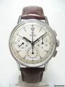 Omega Chronographe mvt Lemania 27PCH vintage steel/acier cadran silver dial