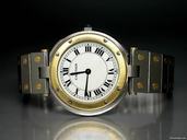 Cartier "Cartier Santos" Edelstahl/Gelbgold-Quartzwerk