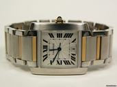 Cartier Tank Francaise steel and gold MOD. 2302