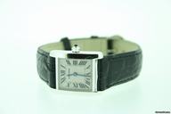 Cartier Tank Francaise 18ct White Gold on Leather