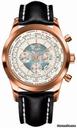 Breitling Transocean Chronograph Unitime Red Gold