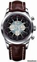 Breitling Transocean Chronograph Unitime Stainless Steel