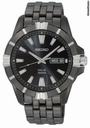 Seiko Solar Black Dial Black PVD Stainless Steel Mens Watch SNE177