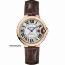 Cartier Ballon Bleu de Cartier Pink Gold Brown Leather Watch W6920069
