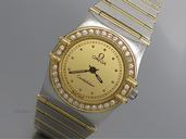 Omega "Constellation" Damenuhr - Stahl/Gold - mit Brillantbesatz