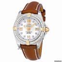 Breitling Cockpit Lady White Dial Brown Leather Ladies Watch B7135653-A664BRLT