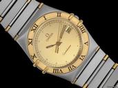 Omega Mens CONSTELLATION, Quartz, 35mm - Brushed Steel and Y