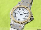 Cartier Santos Stahl/Gold Automatik