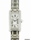 Cartier 18k white gold ladies Tank American