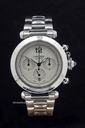 Cartier Pasha Chrono Chronograph Automatik in Edelstahl - Piquet 1185 Basis