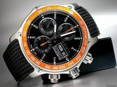 Ebel "1911 DISCOVERY CHRONO" Edelstahl/Kautschuk -neues Band-Rev.