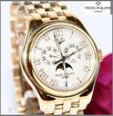 Patek Philippe Mondphase Gold 2001 Papiere + Box