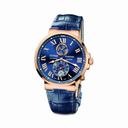 Ulysse Nardin Maxi Marine Chronometer 18kt Rose Gold Blue Men's Watch 266-67-43