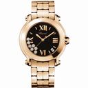 Chopard Happy Sport 18k Rose Gold Diamond Ladies Watch 277472-5001