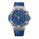 Hublot Tutti Frutti Matte Blue Dial Automatic Blue Rubber Alligator Unisex Watch 341.SL.5190.LR.1901
