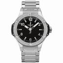 Hublot Big Bang Black Dial Diamond Stainless Steel Ladies Watch 361.SX.1270.SX.1104