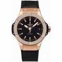 Hublot Big Bang Black Dial Automatic 18K Rose Gold Black Alligator Men's Watch 365.PX.1180.LR.1104