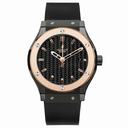 Hublot Classic Fusion Black Carbon Fiber Automatic Black Rubber Men's Watch 542.CP.1780.RX