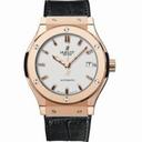 Hublot Classic Fusion Opalin Dial Automatic Black Alligator Rubber Watch 565.PX.2610.LR